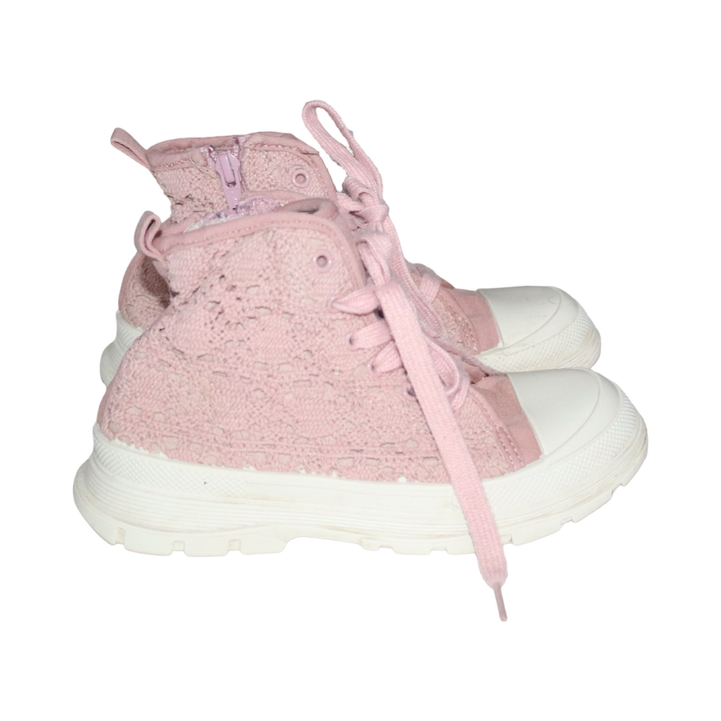 Sneakers från LEJON - Storlek 32 (Innermått 20cm) - Rosa & Vit