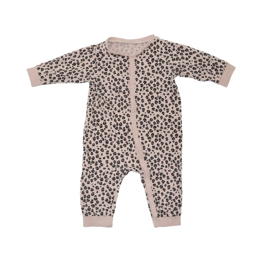 Långärmad Pyjamas från H&M - Storlek 68 - Ljusrosa & Brun