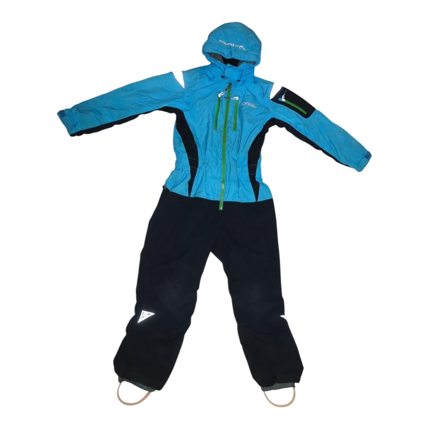 Vinteroverall från gneis - Storlek 134 - Blå & Svart (Multi)