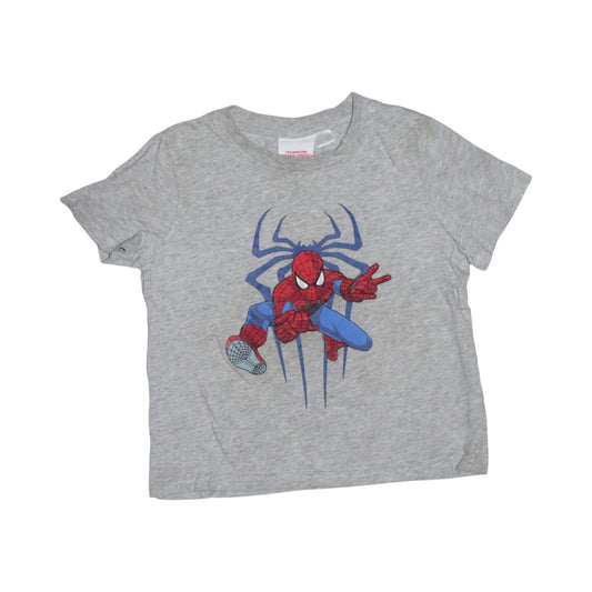 Kortärmad T-shirt från MARVEL SPIDERMAN - Storlek 98/104 - Grå (Multi)