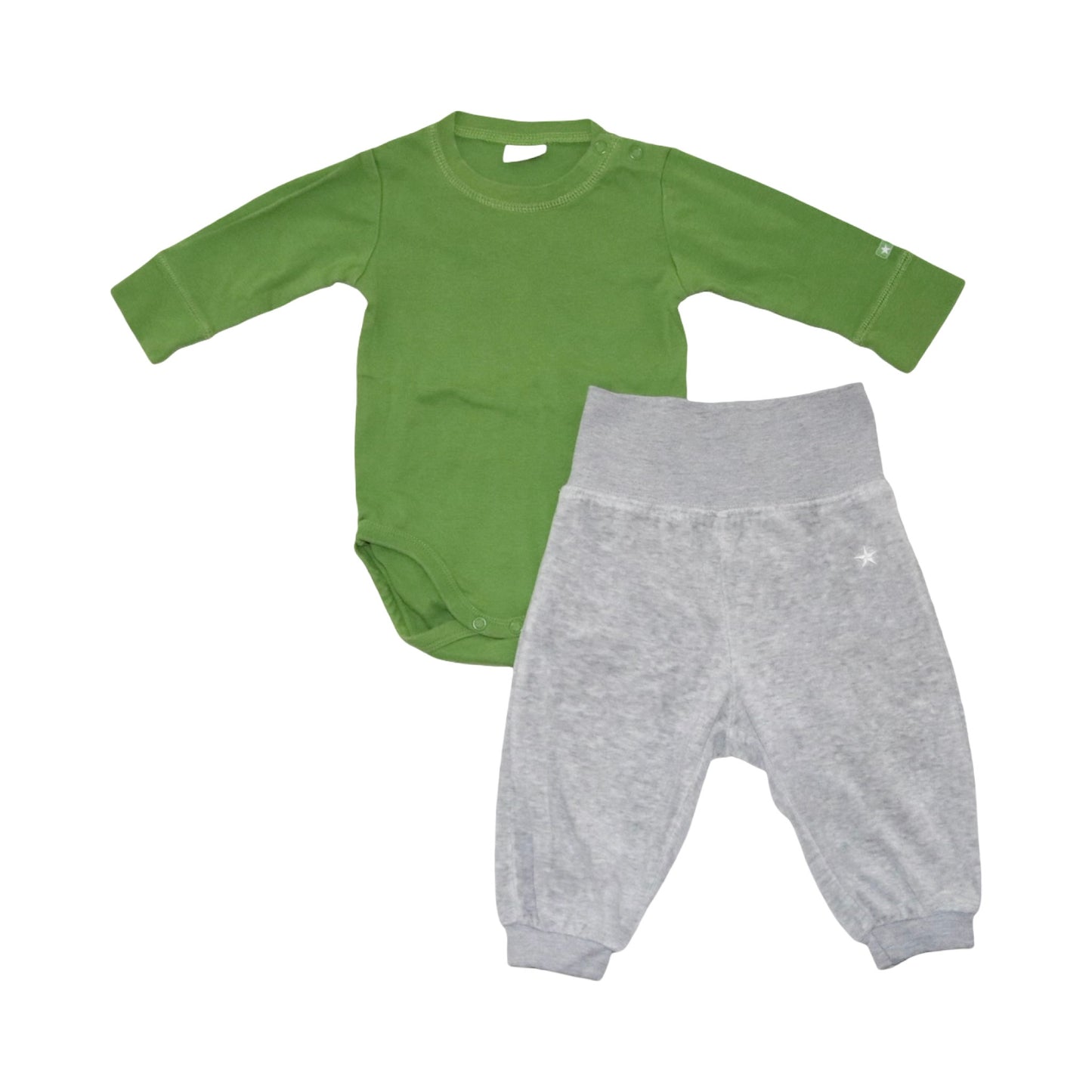 Body & Byxor Matchande Set från LINDEX - Storlek 68 - Grön & Grå