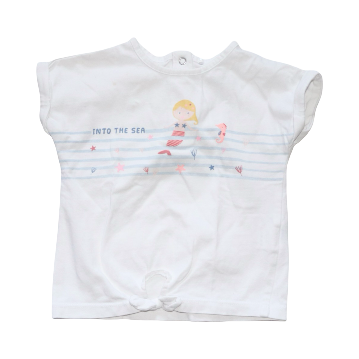 Kortärmad T-shirt (2 Pack) från ORCHESTRA - Storlek 74 - Ljusrosa & Vit