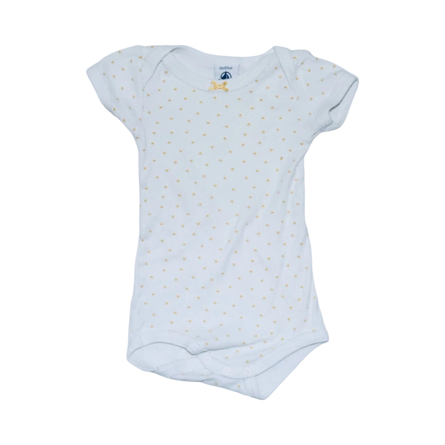 Kortärmad Body (2 Pack) från PETIT BATEAU - Storlek 67 - Vit (Multi)