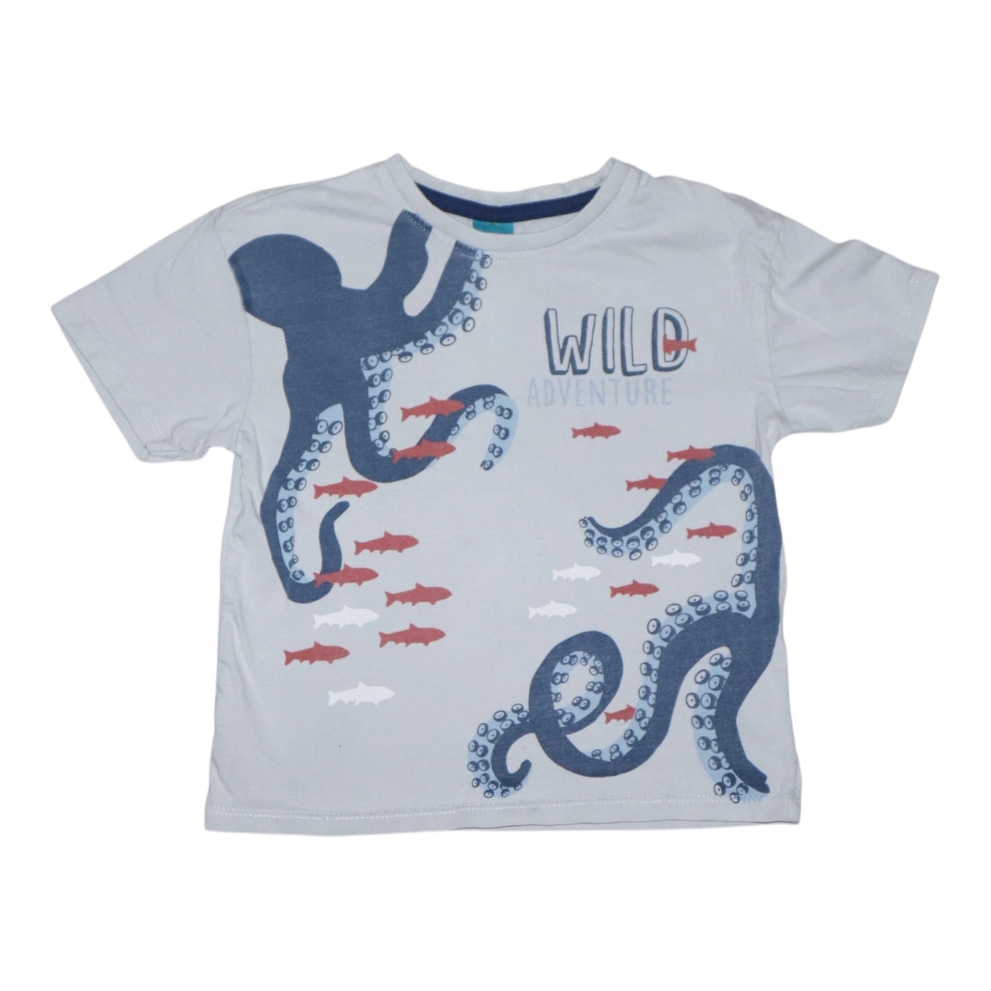 Kortärmad T-shirt (2 Pack) från Little Kids & Kiki & Koko - Storlek 104 - Ljusblå & Orange
