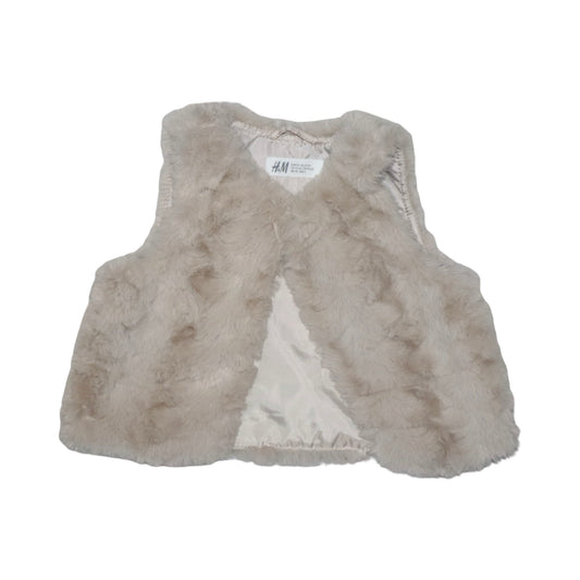 Fuskpäls Väst från H&M - Storlek 92 - Beige