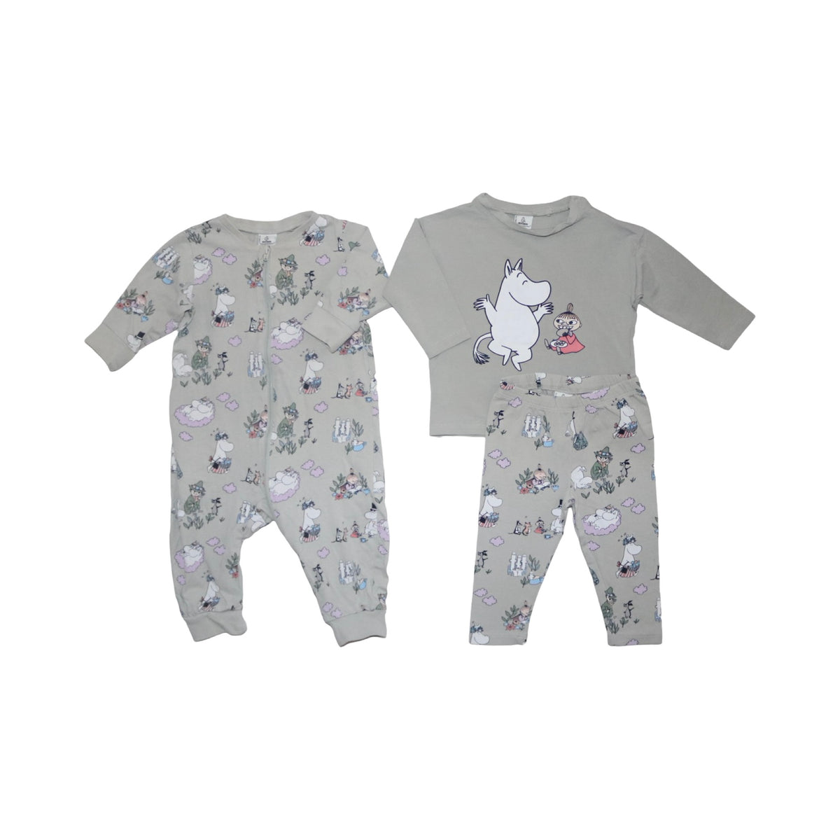 Klädpaket (3 Plagg)  från MOOMIN - Storlek 74 - Ljusgrön (Multi)