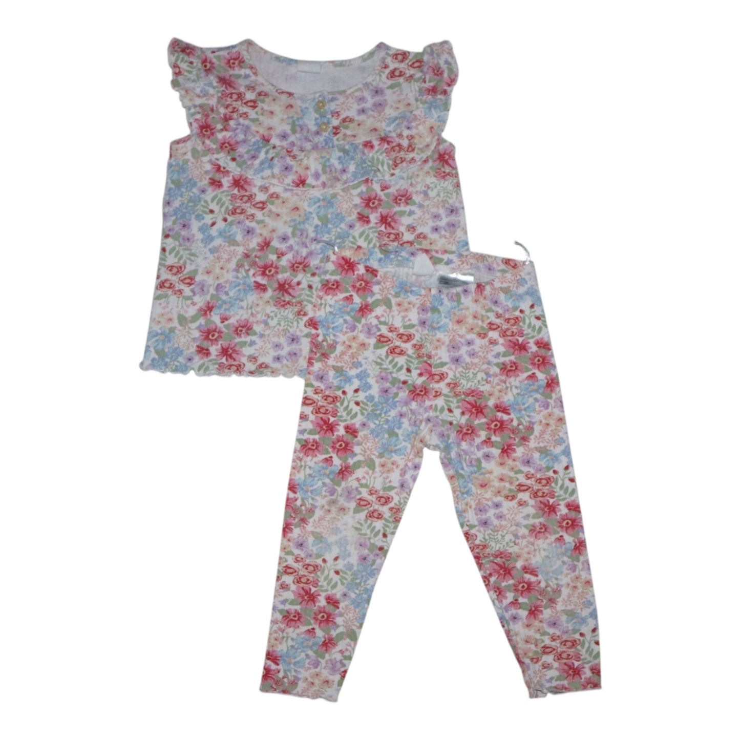 T-shirt & Byxor Matchande Set från H&M - Storlek 92 - Rosa (Multi)