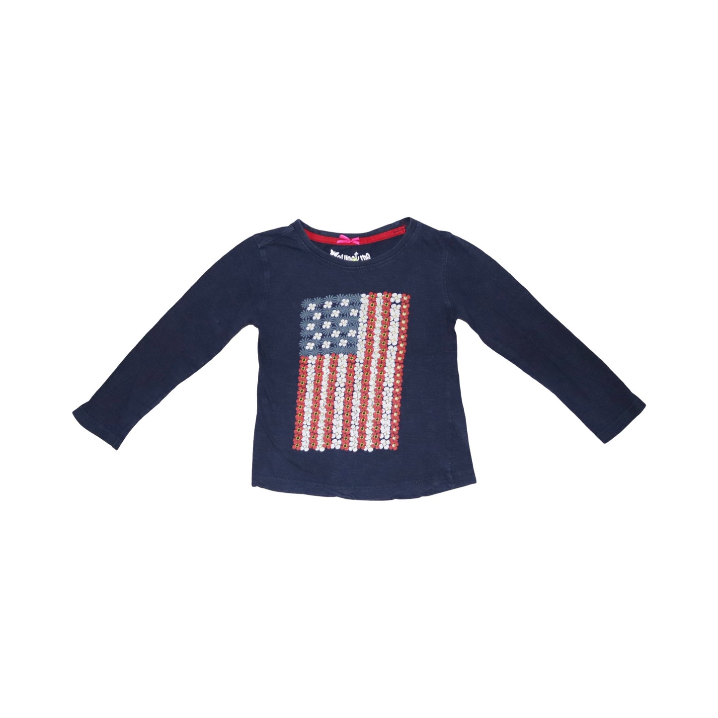 Långärmad T-shirt från Sweet me - Storlek 98/104 - Marinblå (Multi)