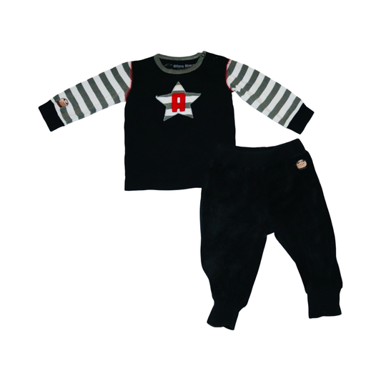 Tröja & Byxor Matchande Set från Alfons Åberg - Storlek 80 - Svart & Vit (Multi)