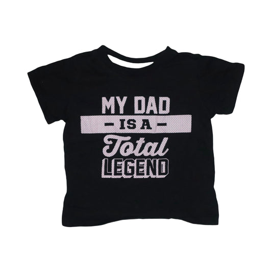 Kortärmad T-shirt från PRIMARK - Storlek 86 - Svart & Vit