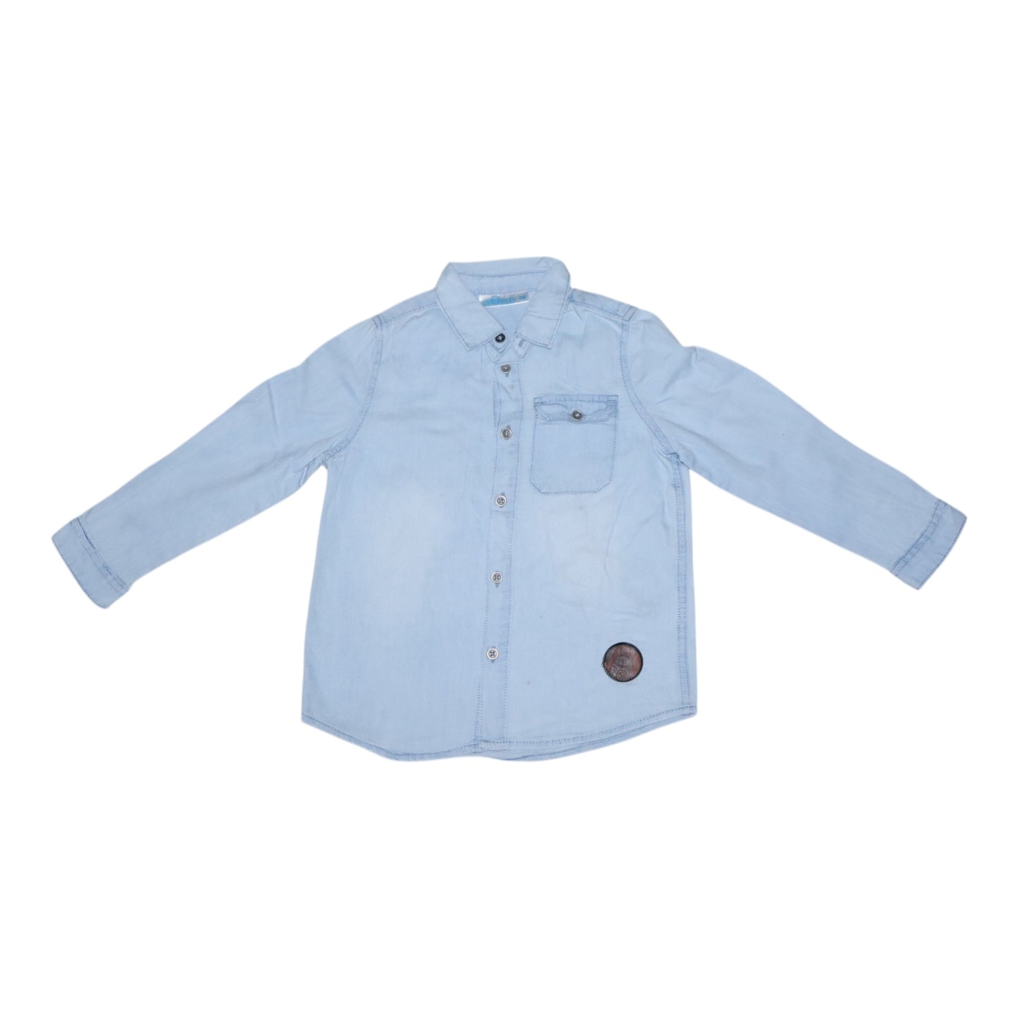 Långärmad Skjorta från SO cute - Storlek 98 - Ljusblå