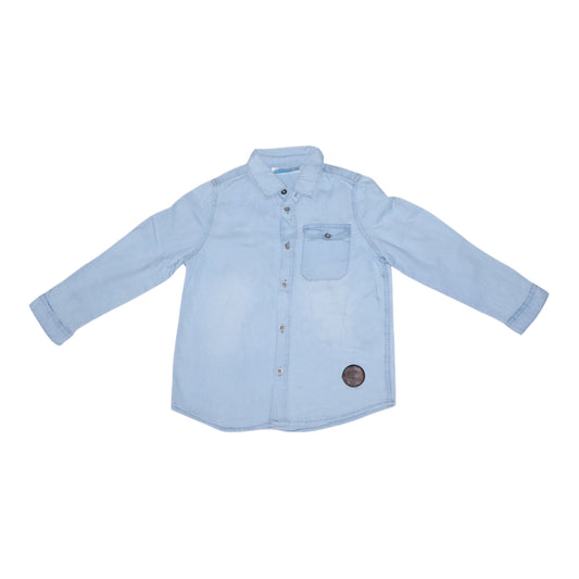 Långärmad Skjorta från SO cute - Storlek 98 - Ljusblå
