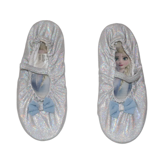 DISNEY Ballerina Dansskor från H&M - Storlek 30/31 (Innermått 19.5cm) - Silver & Ljusblå
