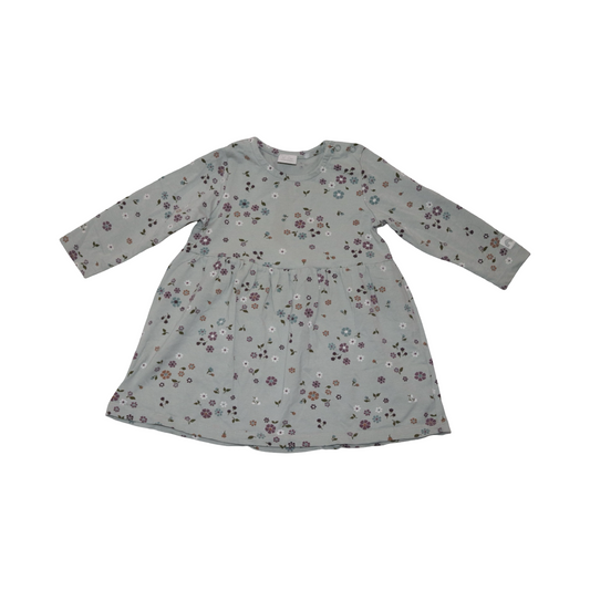 Långärmad Klänning från LINDEX - Storlek 74 - Ljusgrön (Multi)