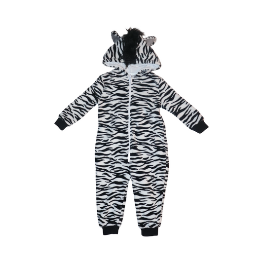 Mjuk Overall - Storlek 86/92 - Svart & Vit