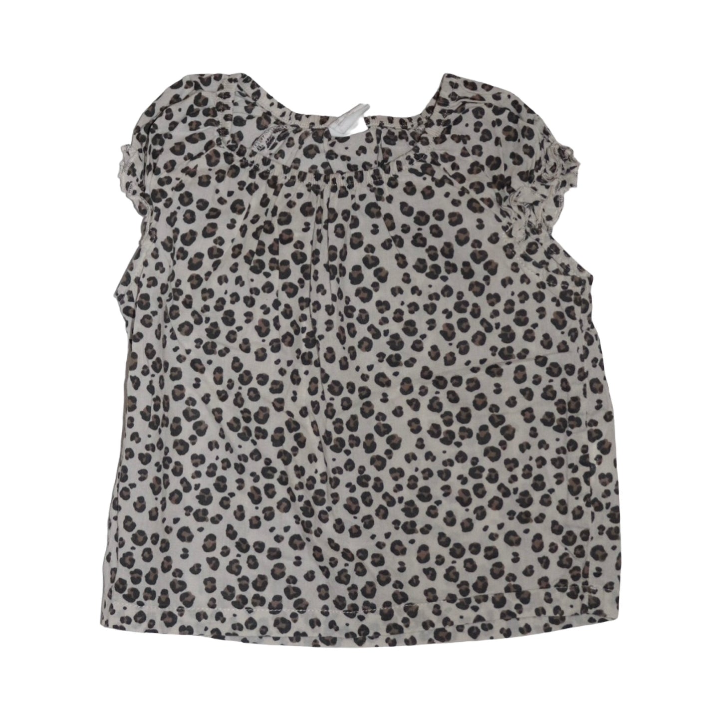 Kortärmad Blus & Byxor Matchande Set från H&M - Storlek 74 - Brun & Ljusrosa