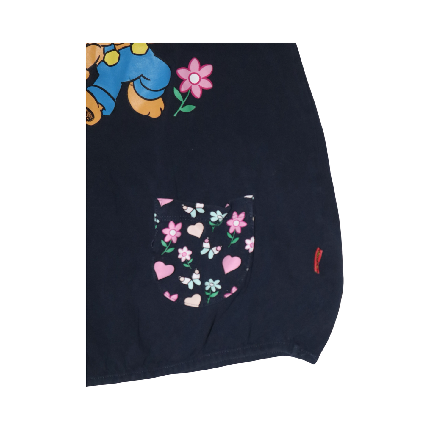 BAMSE Långärmad Klänning från LINDEX - Storlek 104 - Mörkblå (Multi)