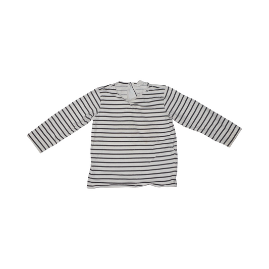 Långärmad T-shirt från H&M - Storlek 86 - Svart & Vit