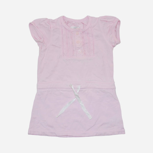 Kortärmad Klänning från H&M L.O.G.G - Storlek 74 - Ljusrosa