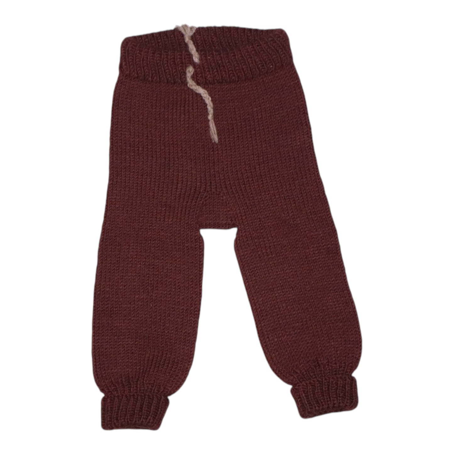 Stickad Tröja & Byxor & Mössa Matchande Set - Storlek 74 - Brun