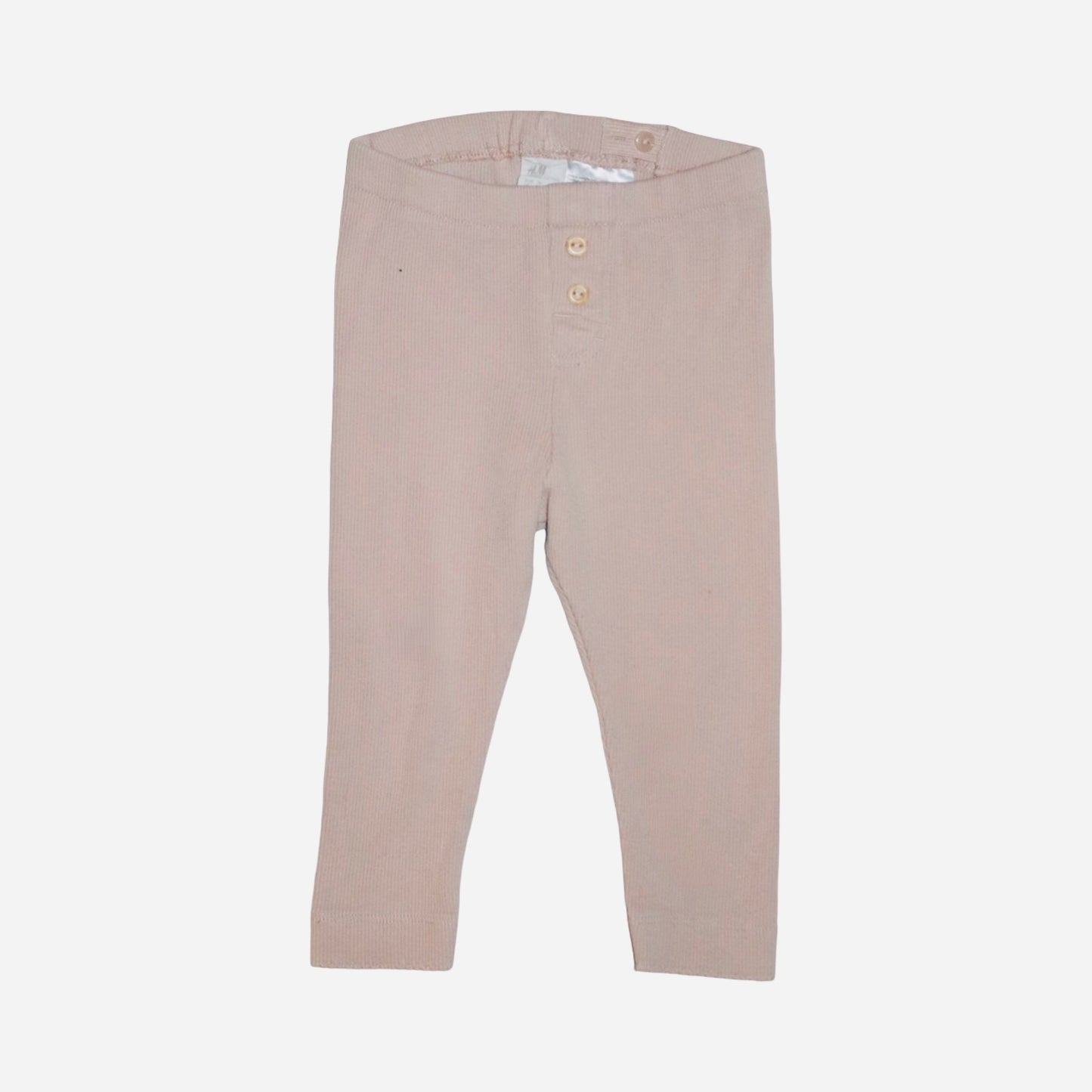 Kortärmad Blus & Byxor Matchande Set från H&M - Storlek 74 - Brun & Ljusrosa