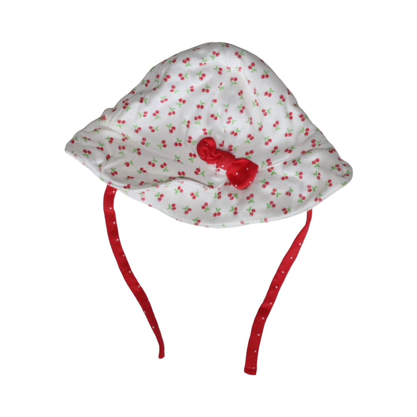 Solhatt - Storlek 74/80 (46/48) - Vit & Röd (Multi)