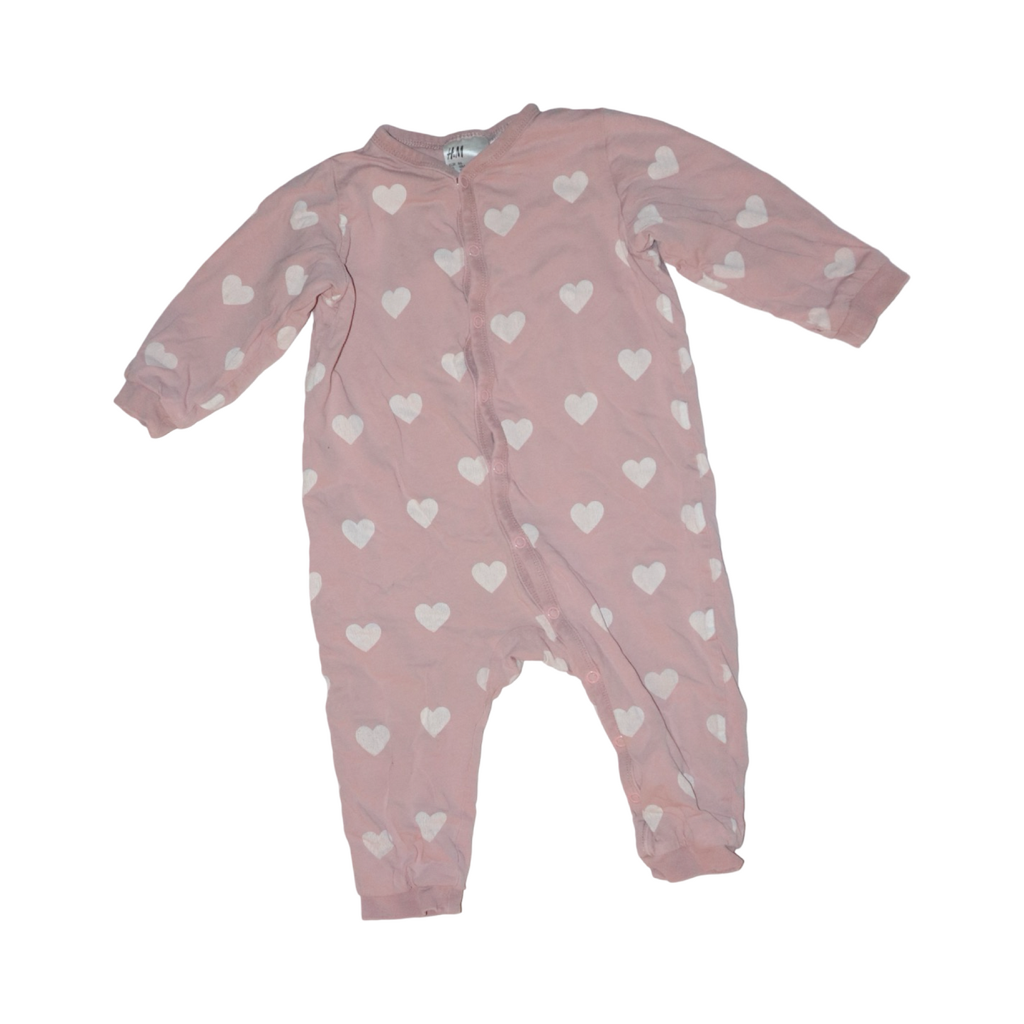 FodaPyjamas från H&M - Storlek 86 - Ljusrosa & Vit