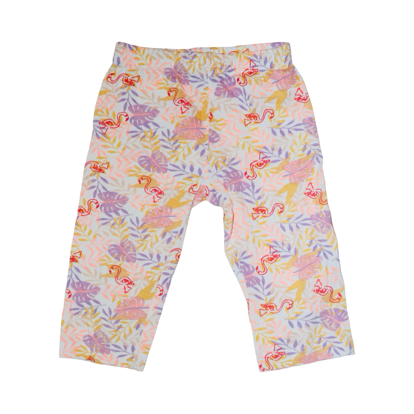 Leggings Byxor från Inextenso - Storlek 74 - Gul & Ljuslila (Multi)