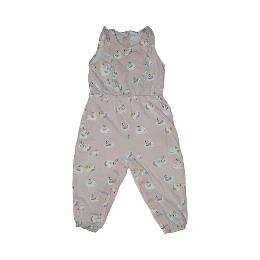 Jumpsuit/ Byxdress från LINDEX - Storlek 86 - Ljusrosa (Multi)