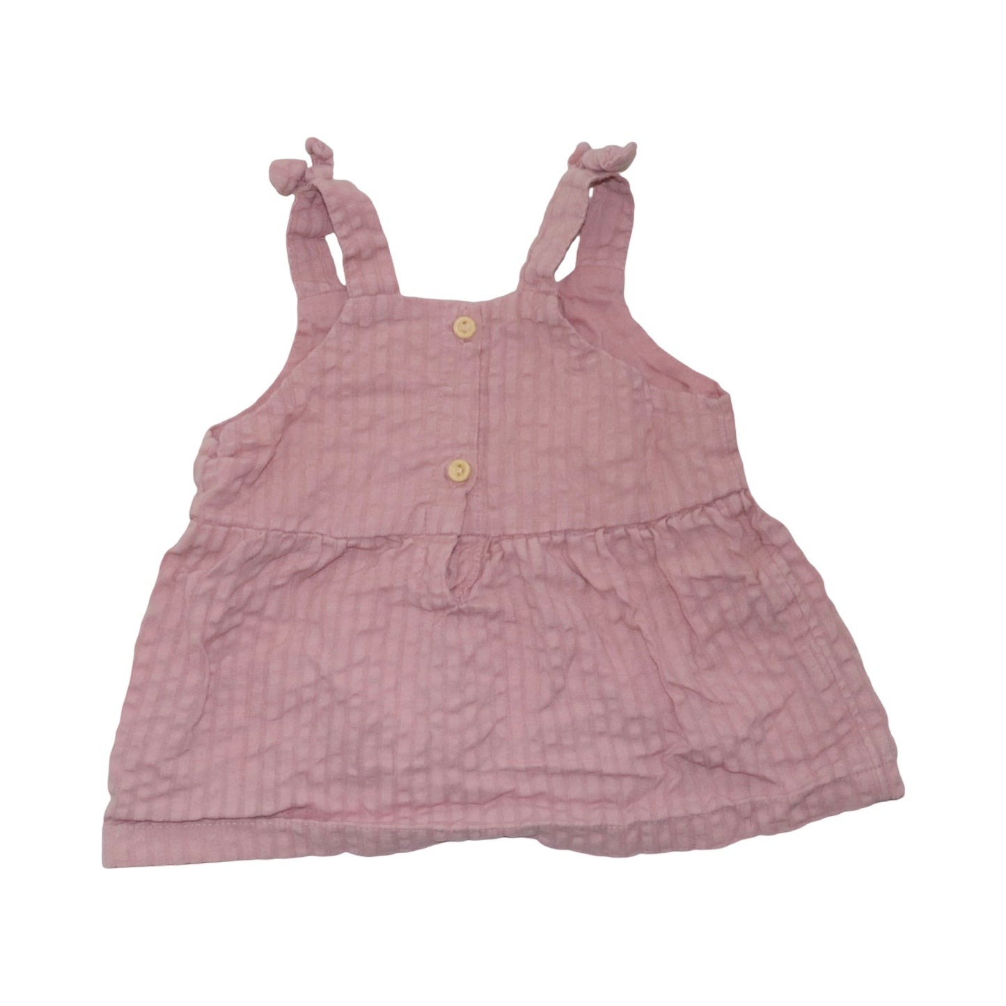Linne Klänning & Byxor Matchande Set från H&M - Storlek 68 - Rosa