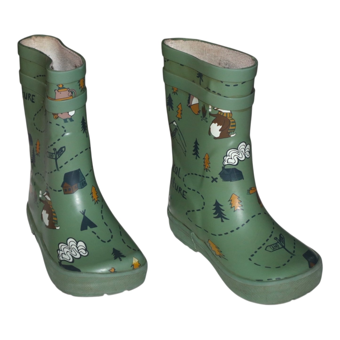 Ofodrade Gummistövlar från everest - Storlek 27 (Innermått 17.5cm) - Grön (Multi)