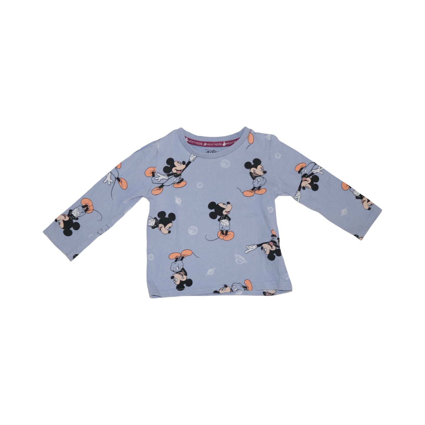 DISNEY Långärmad T-shirt från PRIMARK - Storlek 86 - Ljusblå (Multi)