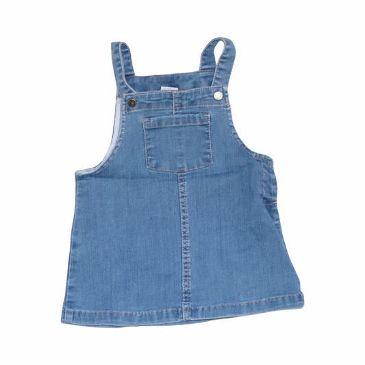 Jeans Klänning med Hängslen från H&M - 74 - Blå