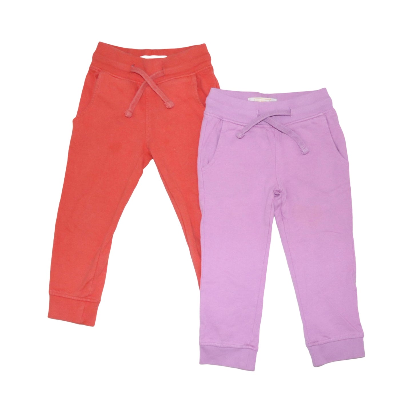 Byxor (2 Pack) från FRIBOO - Storlek 86/92 - Orange & Ljuslila