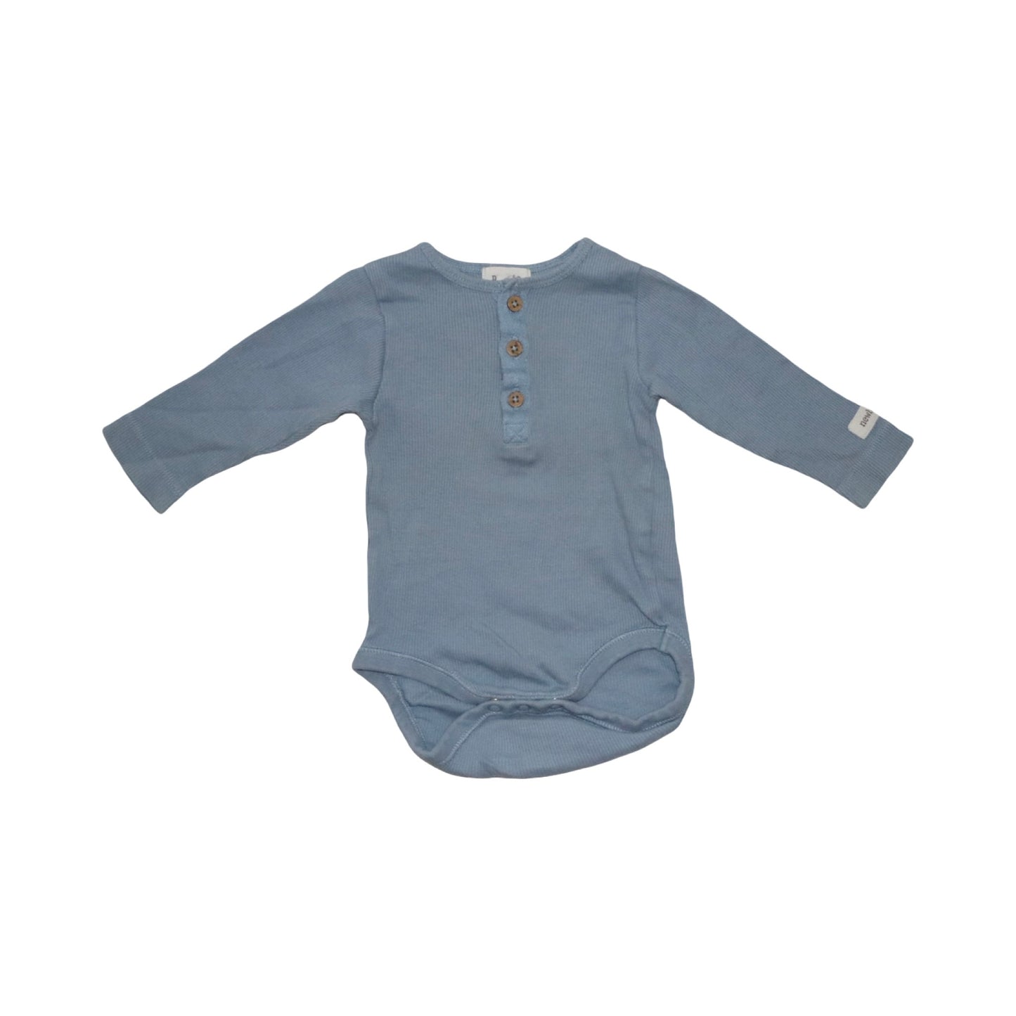 Långärmad Body (2 Pack) från newbie - Storlek 68 - Mörkgrön & Blå