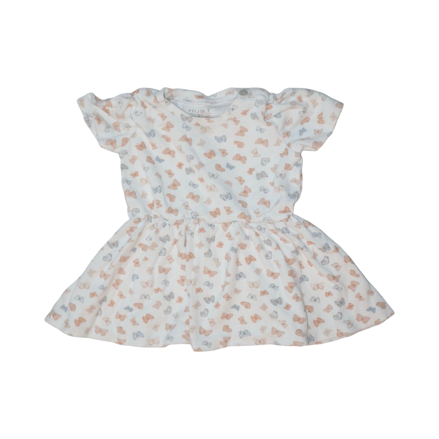 Kortärmad Klänning från HUST and CLAIRE - Storlek 80 - Benvit  (Multi)