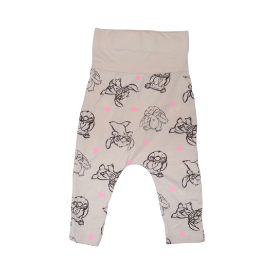 Leggings Byxor från DISNEY - Storlek 74 - Beige & Rosa