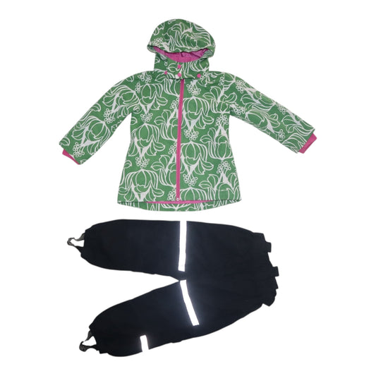 Ofodrade Skaljacka & Byxor Set Från LINDEX/ FIX - Storlek 104 - Grön & Svart