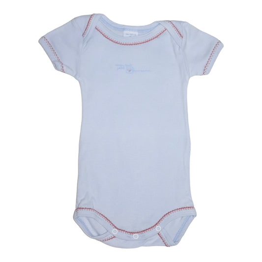 Kortärmad body från PETIT BATEAU - Storlek 60 - Ljusrosa