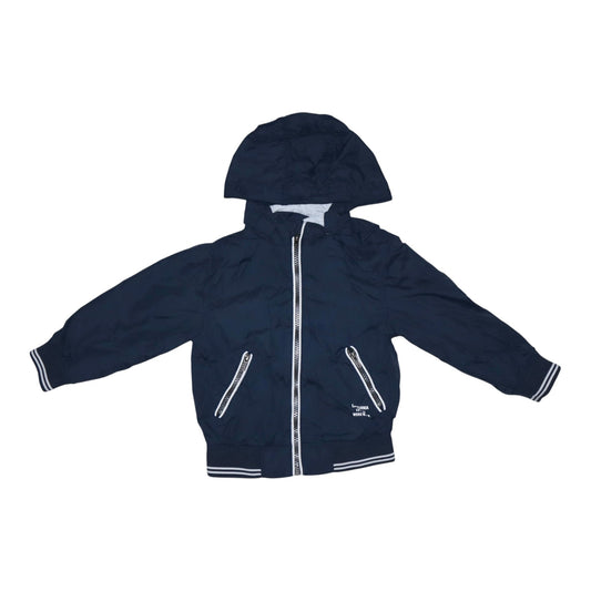 Fodrad Bomberjacka med huva från H&M - Storlek 104 - Mörkblå