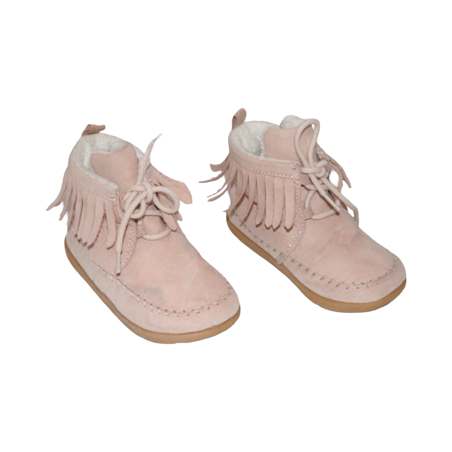 Fodrade Kängor från H&M - Storlek 24 (Innermått 15cm) - Ljusrosa