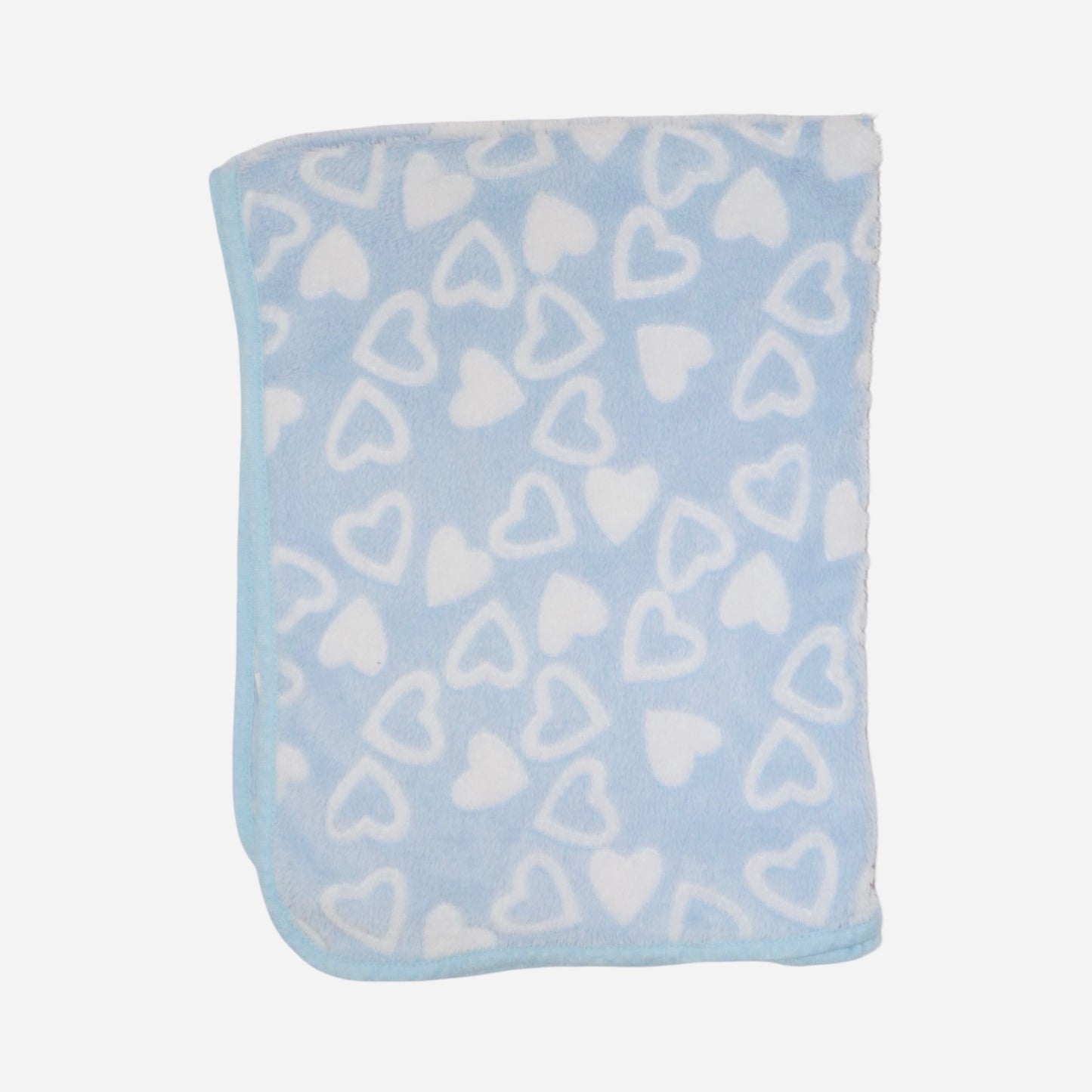Filt & Gosedjur Set från CARLO BABY Storlek 95x75cm - Blå & Vit