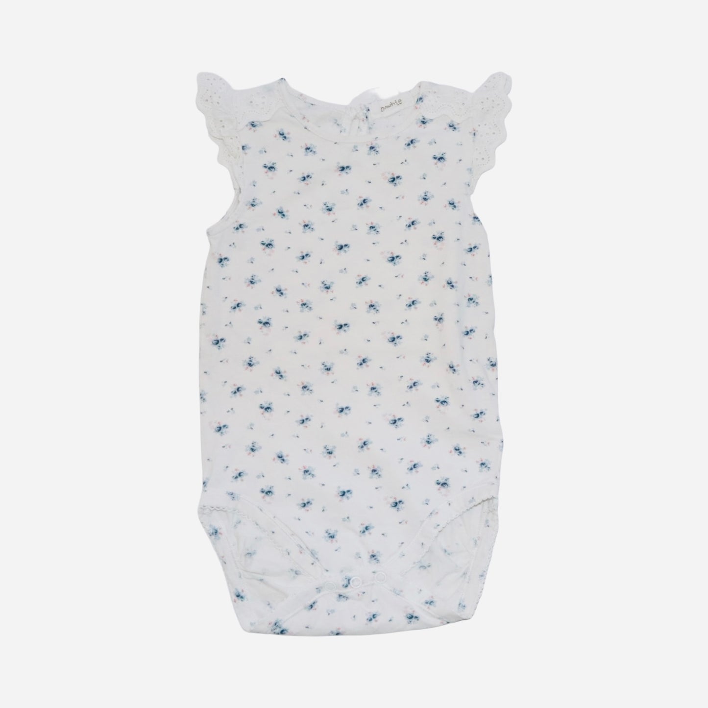 Kortärmad Body (2 Pack) från newbie - Storlek 86 - Ljusrosa & Vit (Multi)