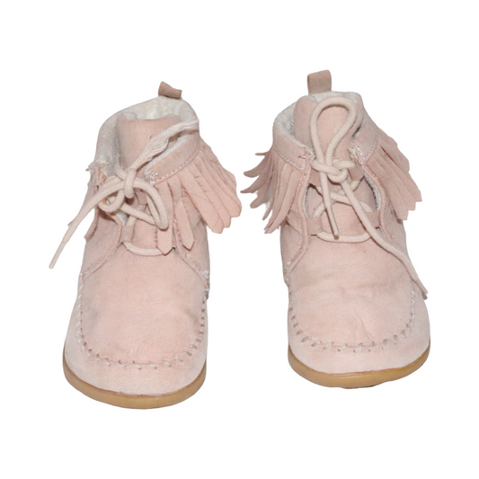 Fodrade Kängor från H&M - Storlek 24 (Innermått 15cm) - Ljusrosa