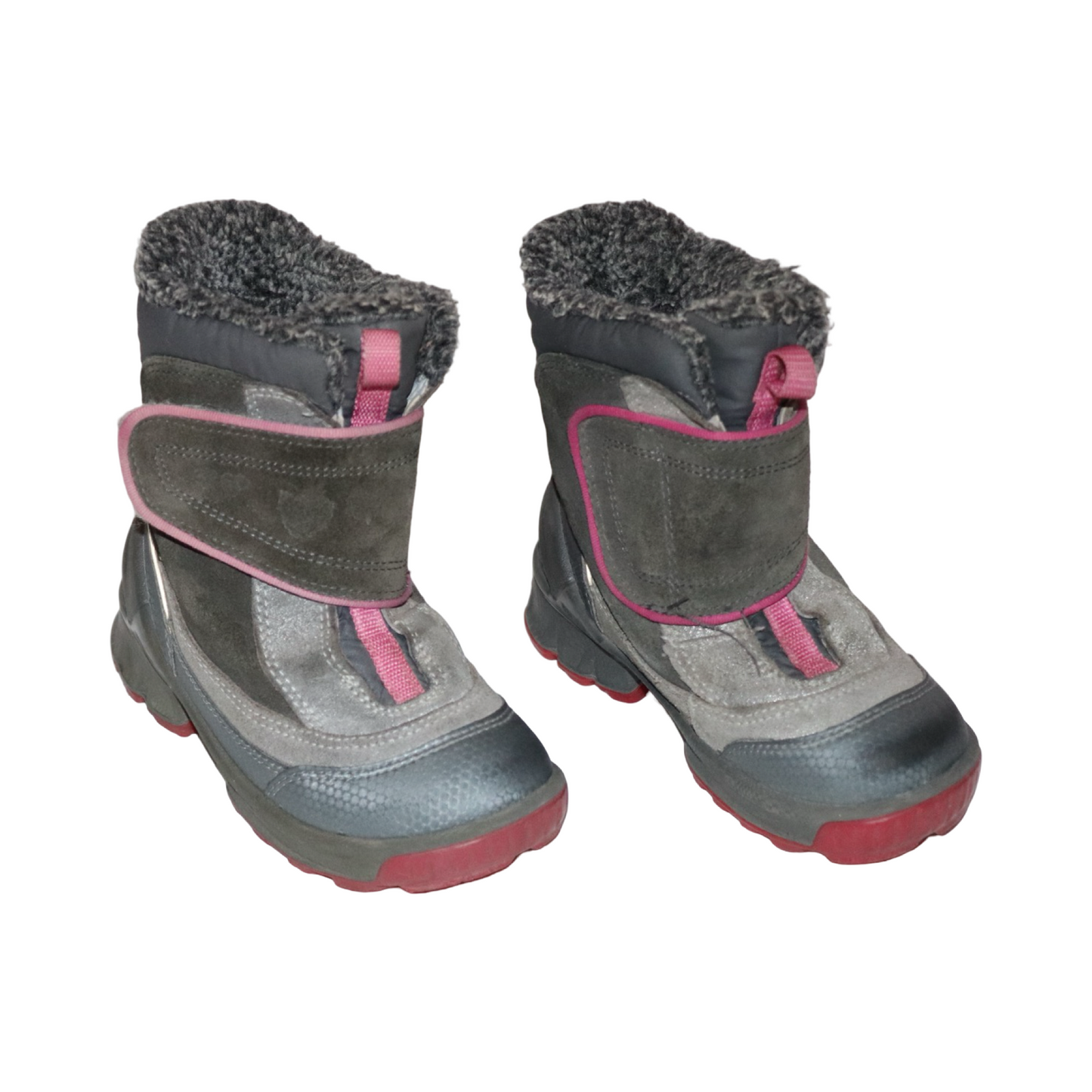Vinterkängor från ECCO - Storlek 26 (Innermått 16cm) - Grå & Rosa