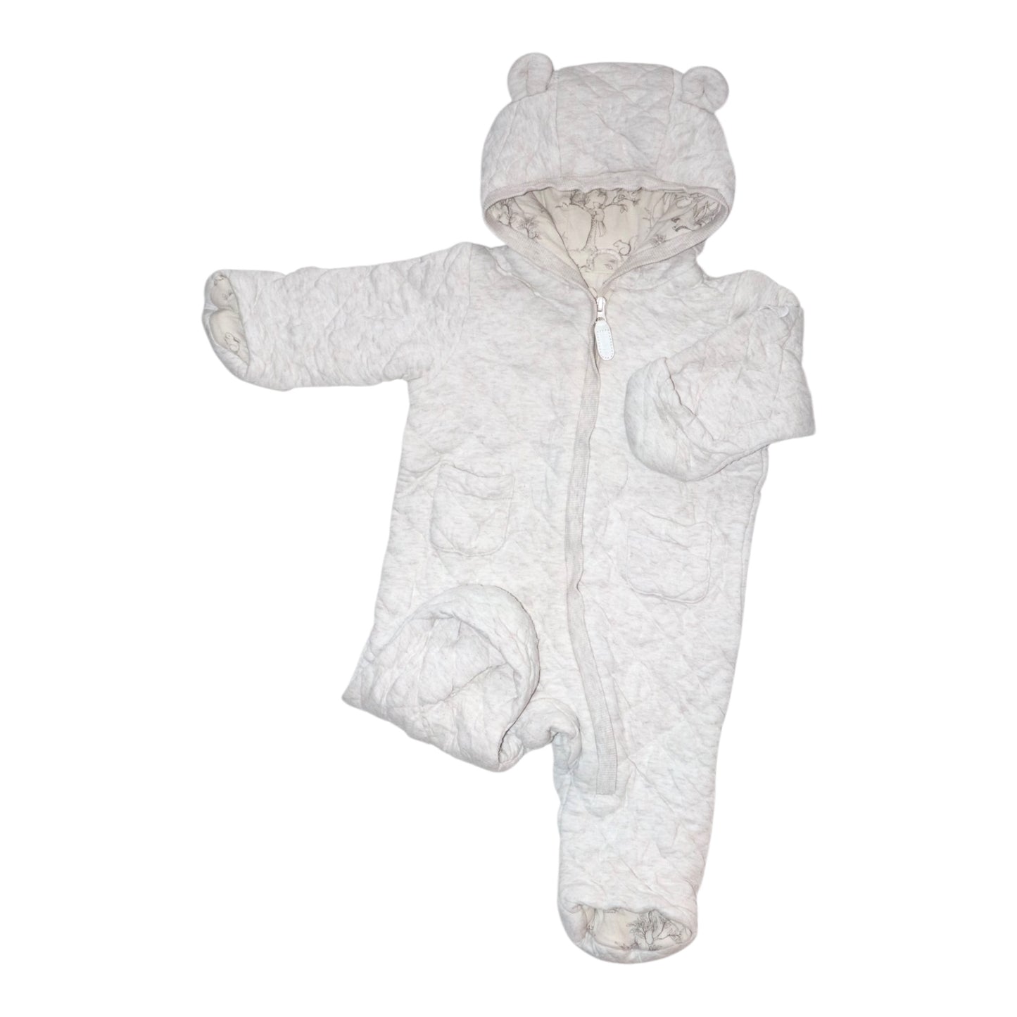 Mjuk Overall Från newbie - Storlek 56 - Beige