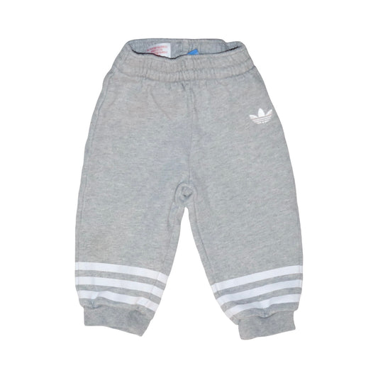 Byxor från adidas - Storlek 74 - Ljusgrå & Vit