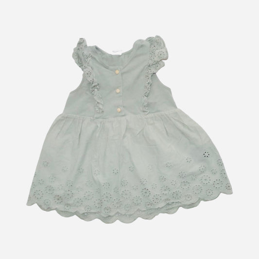 Kortärmad Klänning från H&M - Storlek 80 - Ljusgrön