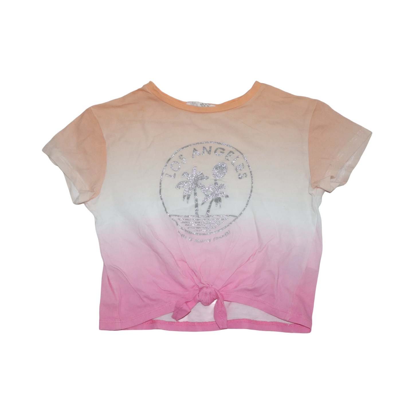 Kortärmad T-shirt & Shorts Matchende Set från H&M - Storlek 92 - Rosa & Grå (Multi)