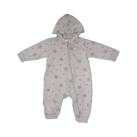 Långärmad Jumpsuit/ Byxdress från citat - Stolek 68 - Grå